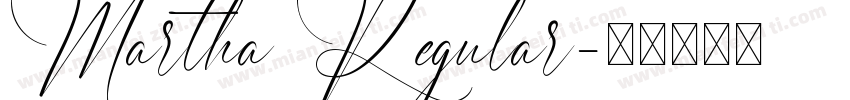 Martha Regular字体转换
